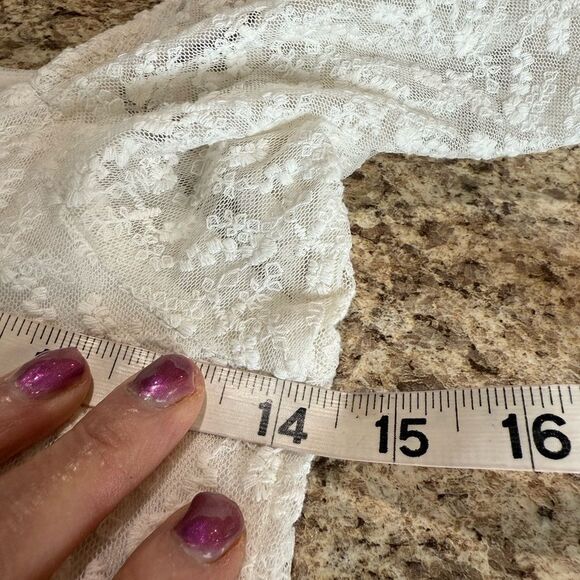 Louna Rent The Runway White Puff Sleeve Crop Top - Picture 5 of 10